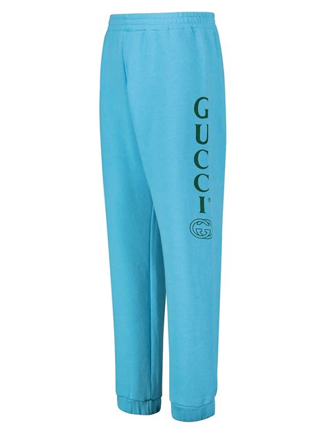 gucci sweatpants blue|Gucci sweatpants for sale.